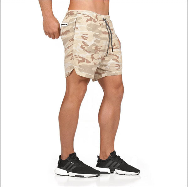 Men's Double Layer Sports Beach Shorts