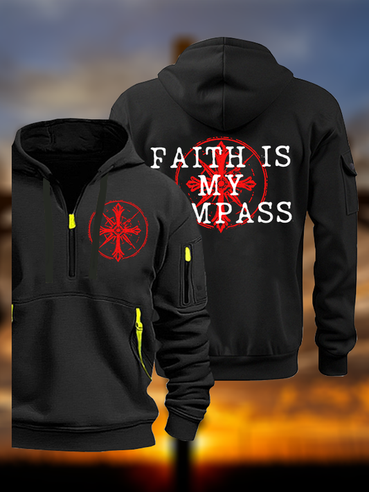 Faith Is My Compass Jesus God Christian Zipper Hoodies