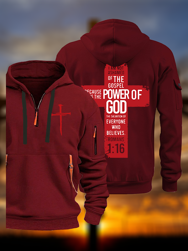 Romans 1 :16 Jesus God Christian Zipper Hoodies