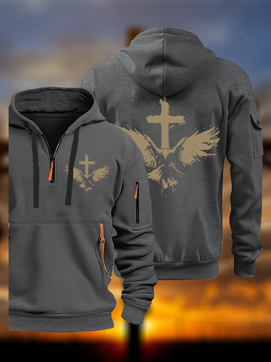 The Jesus Eagle Jesus God Christian Zipper Hoodies