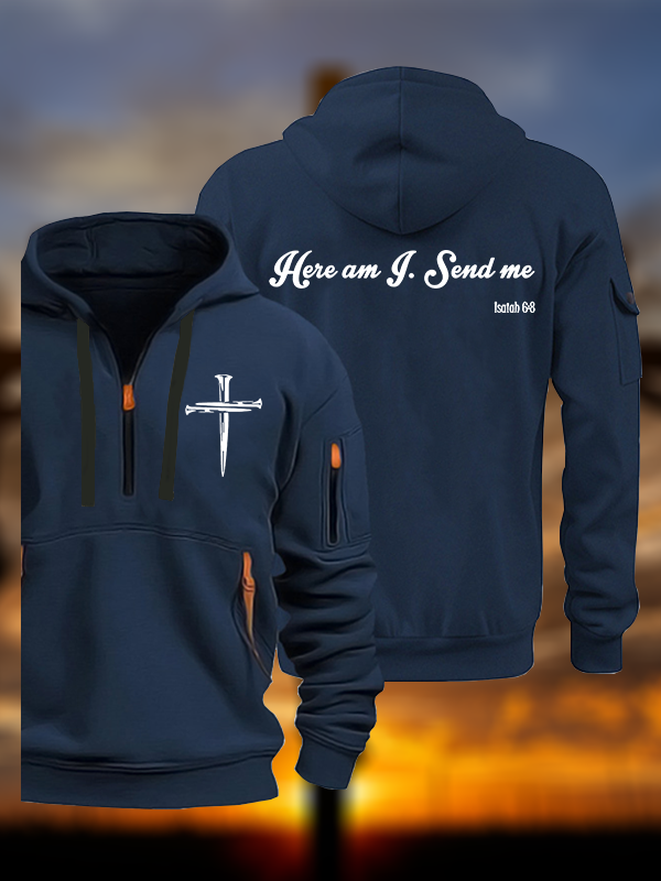Here Am I Send Me Jesus God Christian Zipper Hoodies