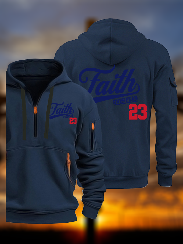Faith Over Fear Jesus God Christian Zipper Hoodies
