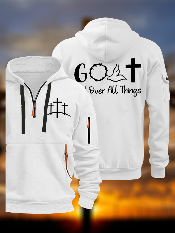 GOAT - God Over All Things Jesus God Christian Zipper Hoodies