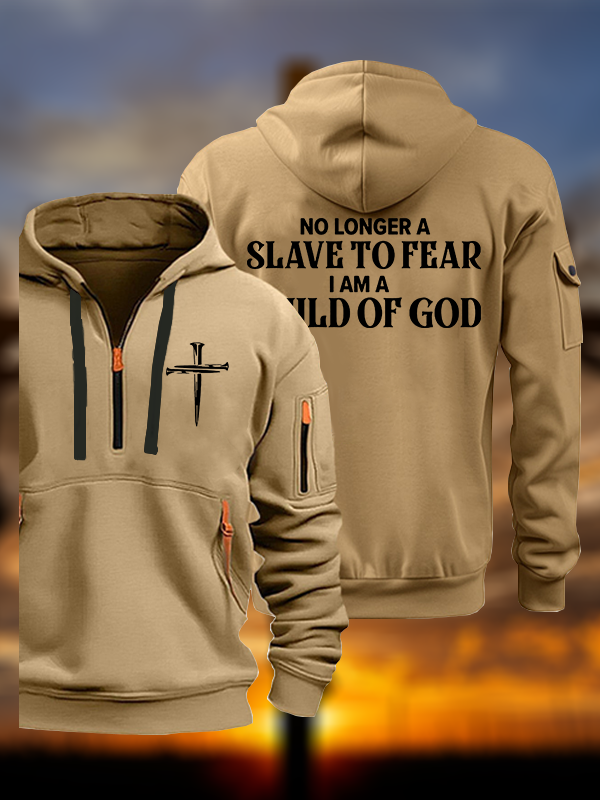 No Longer A Slave To Fear Jesus God Christian Zipper Hoodies