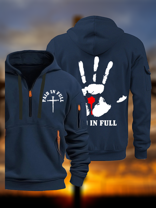 Paid In Full Jesus God Christian Zipper Hoodies