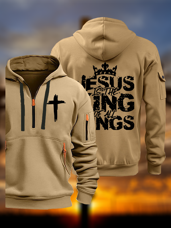 Jesus Christ Is King Jesus God Christian Zipper Hoodies