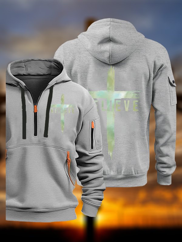 Believe Jesus God Christian Zipper Hoodies