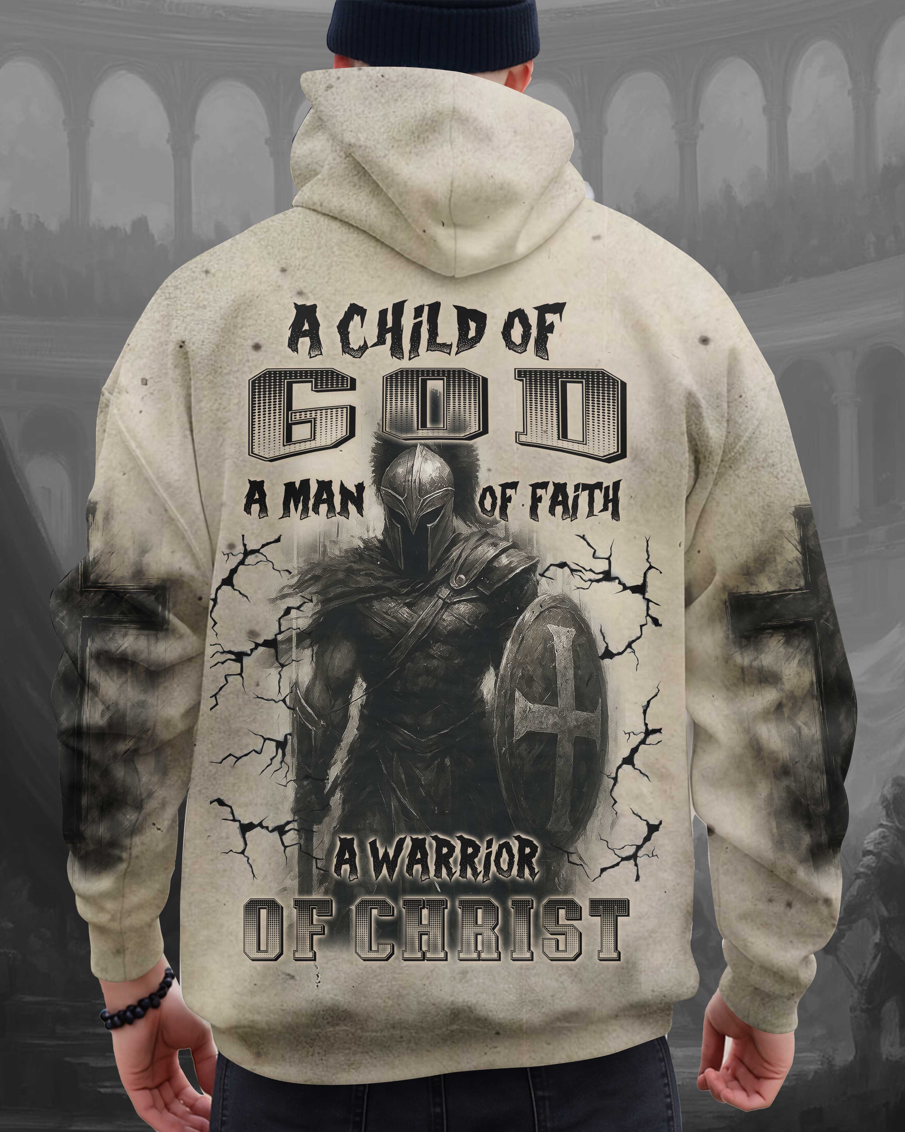 A Child Of God A Man Of Faith A Warrior Of Christ T-Shirt