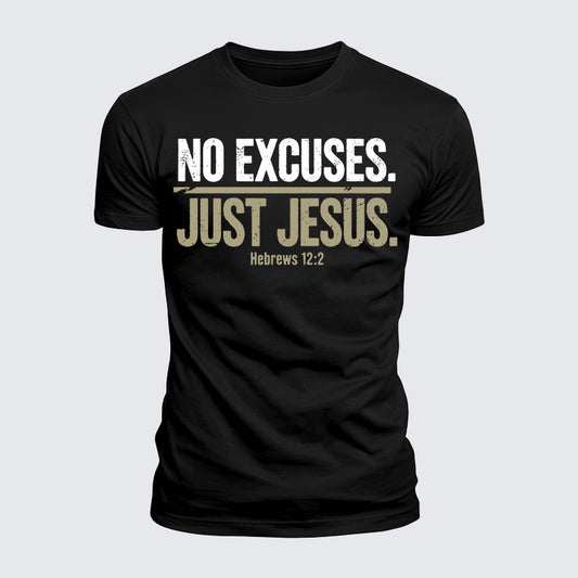 Luxe Mercerized Cotton Tee - No Excuses Just Jesus