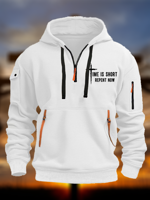 Repent Now Jesus God Christian Zipper Hoodies