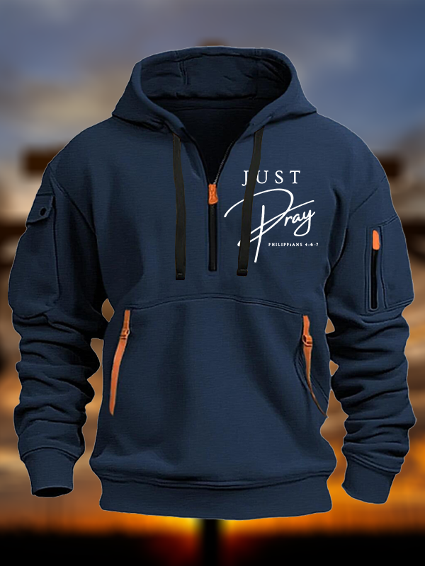 Just Pray Jesus God Christian Zipper Hoodies
