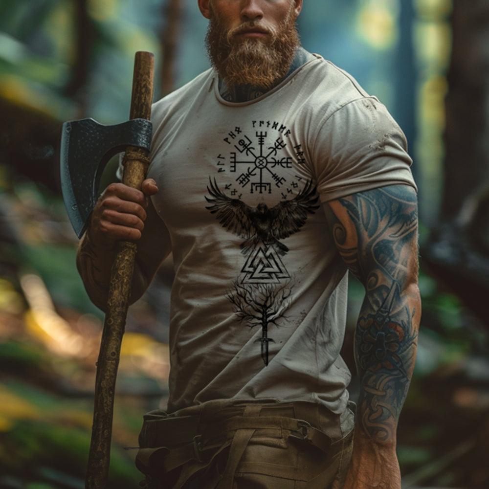Eagle Print Casual Short Sleeve T-Shirt
