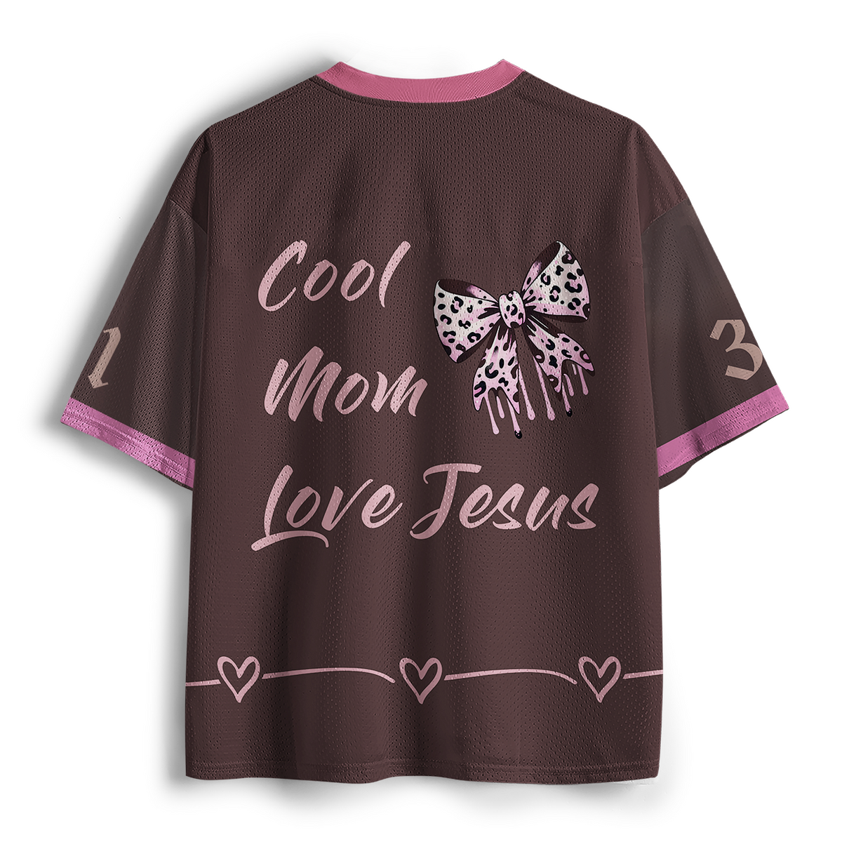 Cool Mom Love Jesus Christian Mesh Jersey
