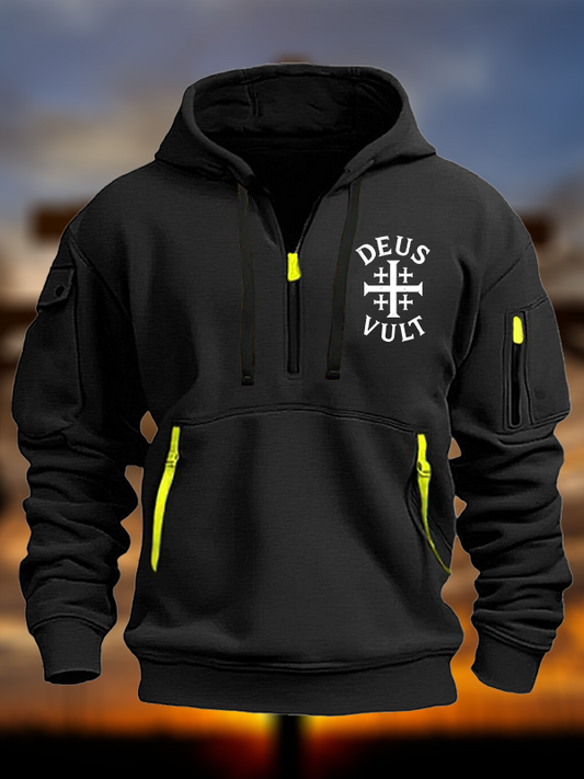 Deus Vult Jesus God Christian Zipper Hoodies