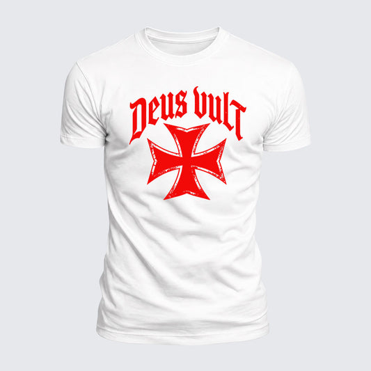 Luxe Mercerized Cotton Tee - Deus Vult