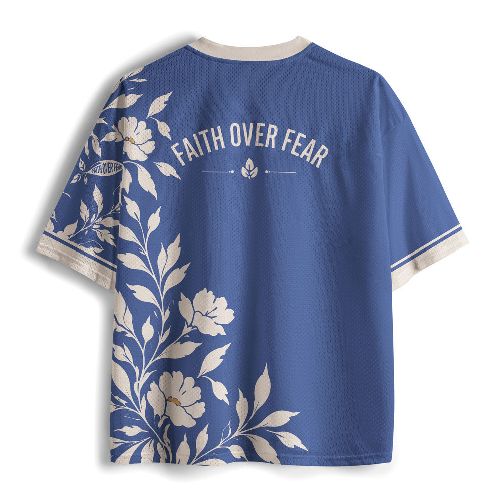 Faith Over Fear Christian Mesh Jersey
