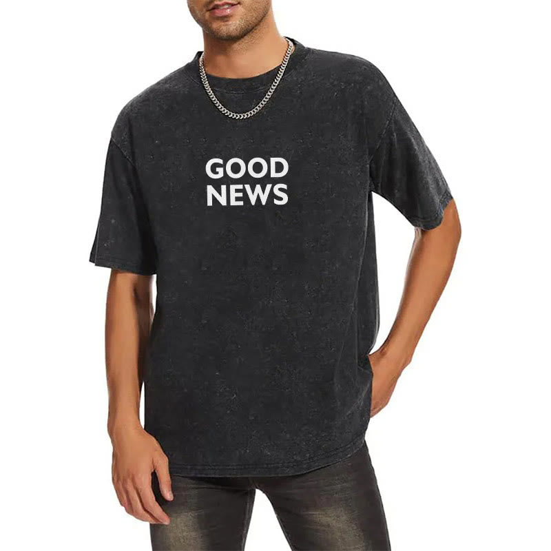 Christianartworkshop "For God So Loved the World" Unisex Washed T-Shirt