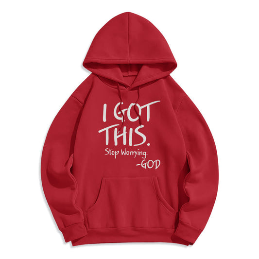 I GOT THIS - GOD Inspirational Faith Fleece Lined Polyester Hoodie