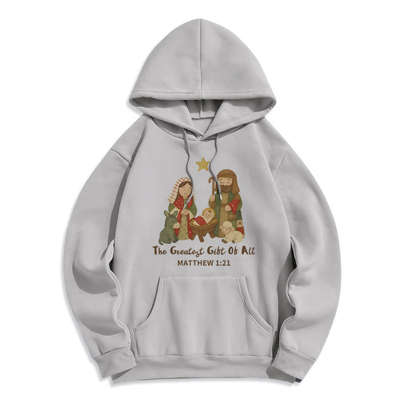 Christmas Faith & Warmth Fleece Lined Polyester Hoodie
