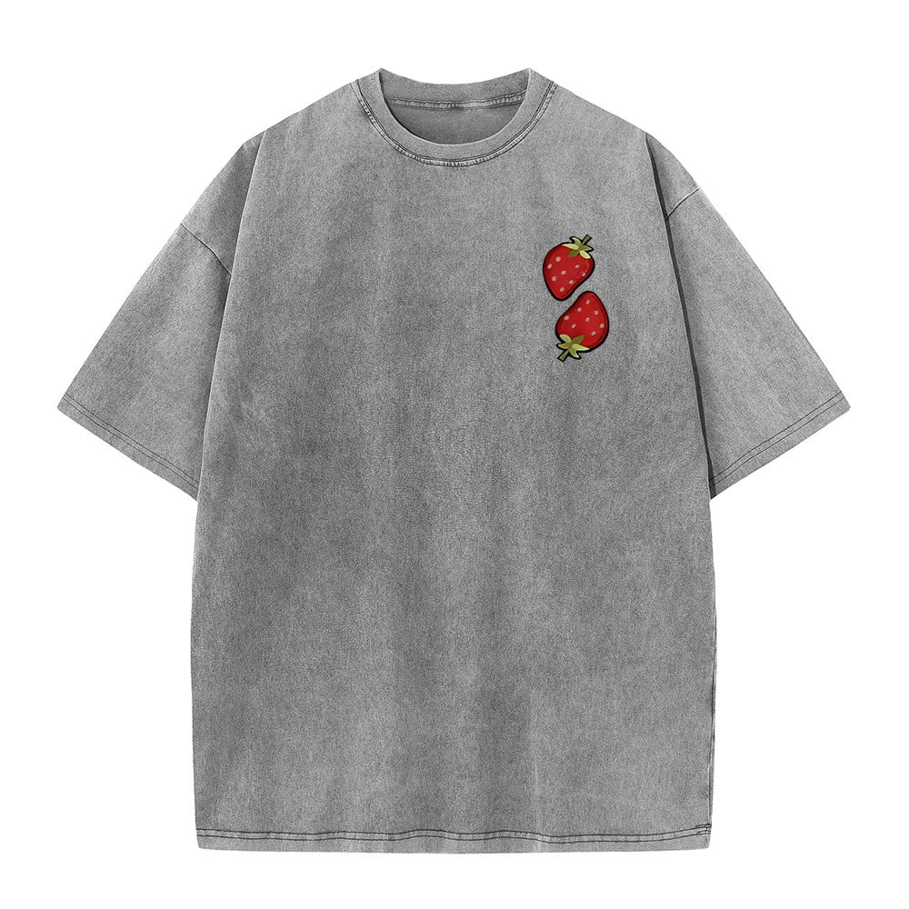 Christianartworkshop Fruit Of The Spirit Double Sided Unisex Washed T-shirt
