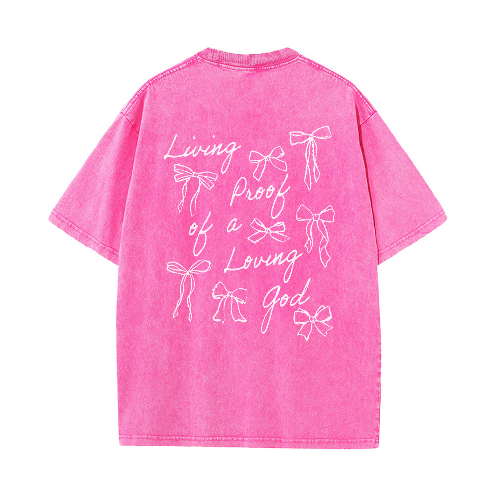 Christianartworkshop Living Proof Of A Loving God Unisex Washed T-shirt