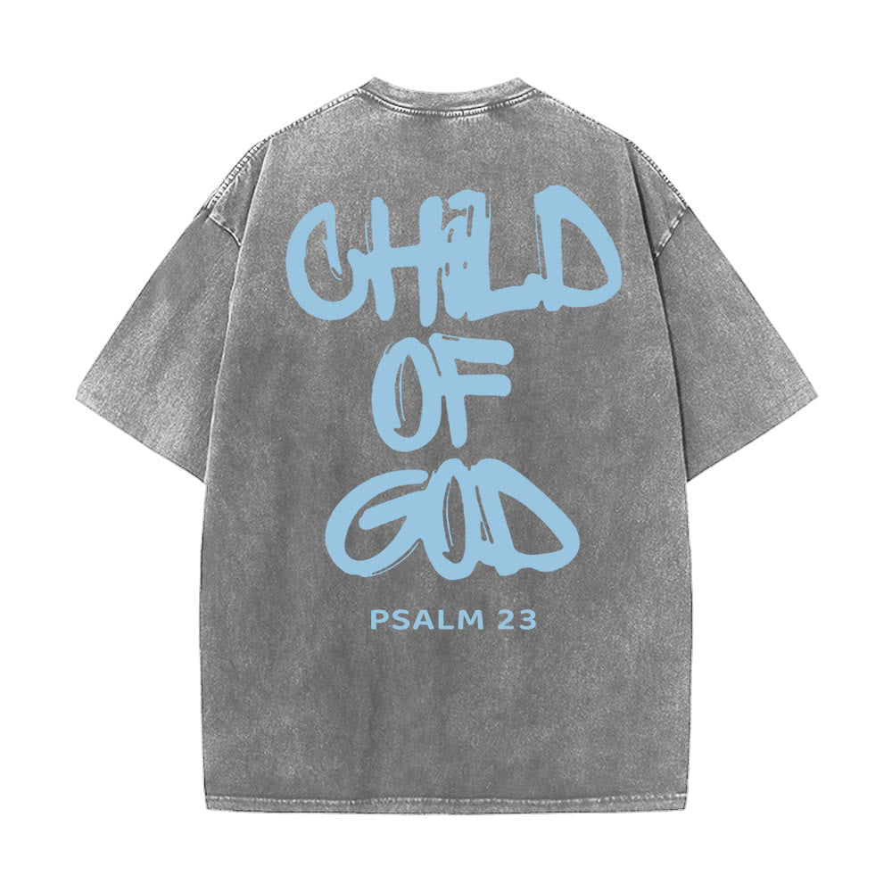 Christianartworkshop "CHILD OF GOD" Adult Washed T-Shirt