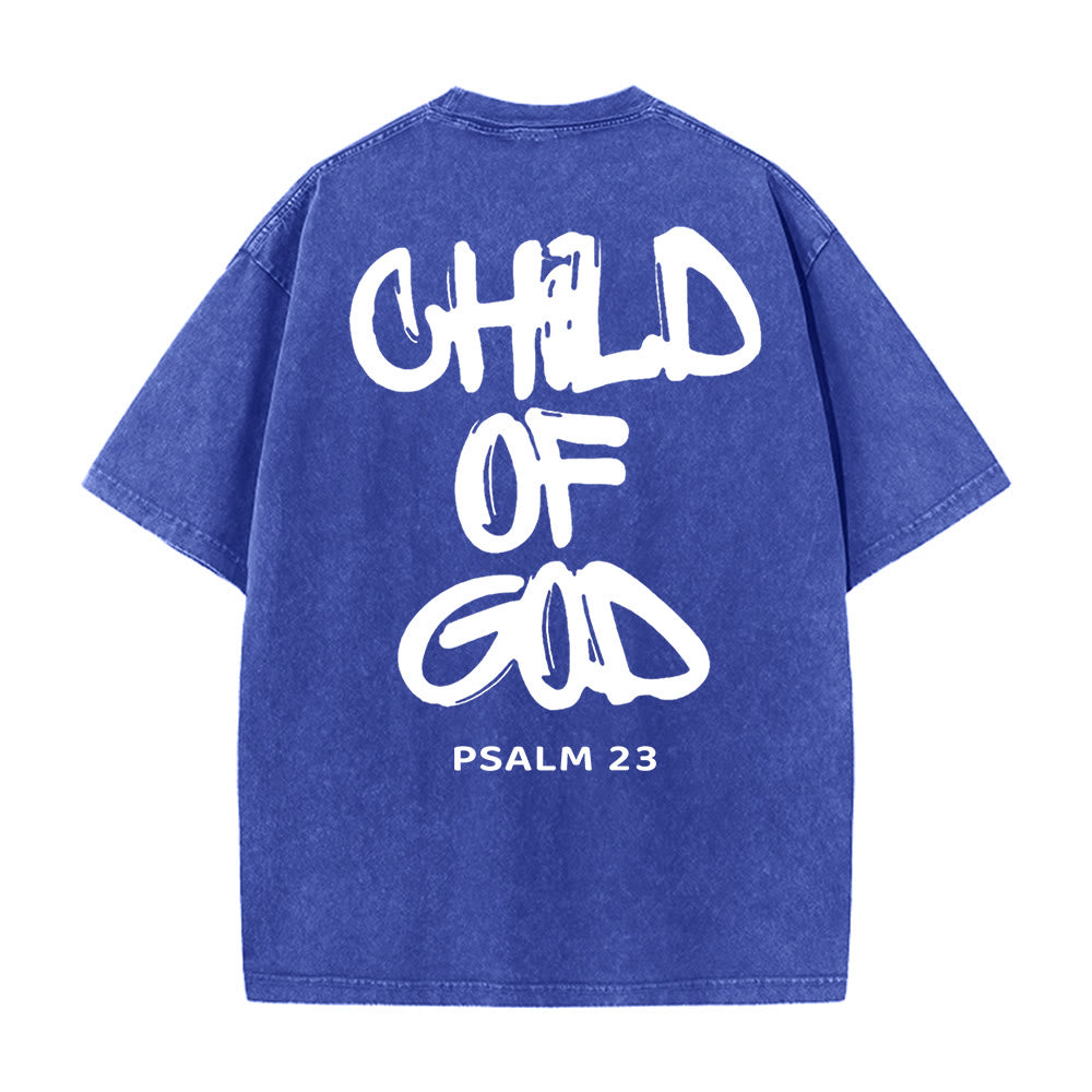 Christianartworkshop "CHILD OF GOD" Adult Washed T-Shirt