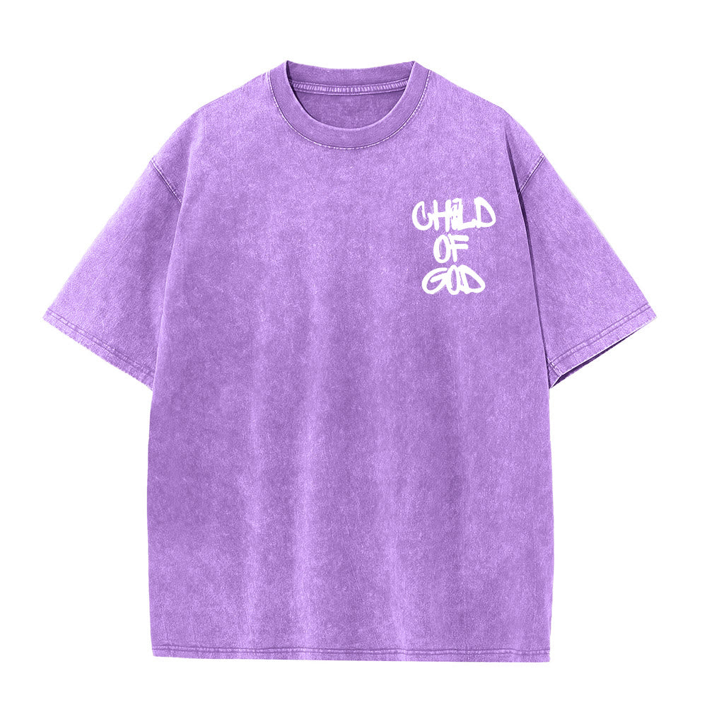 Christianartworkshop "CHILD OF GOD" Adult Washed T-Shirt