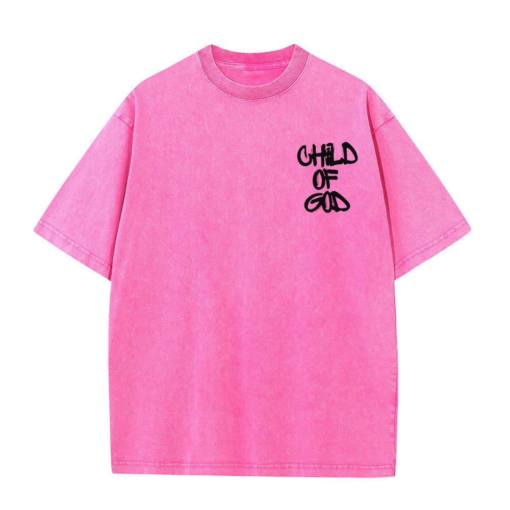Christianartworkshop "CHILD OF GOD" Adult Washed T-Shirt