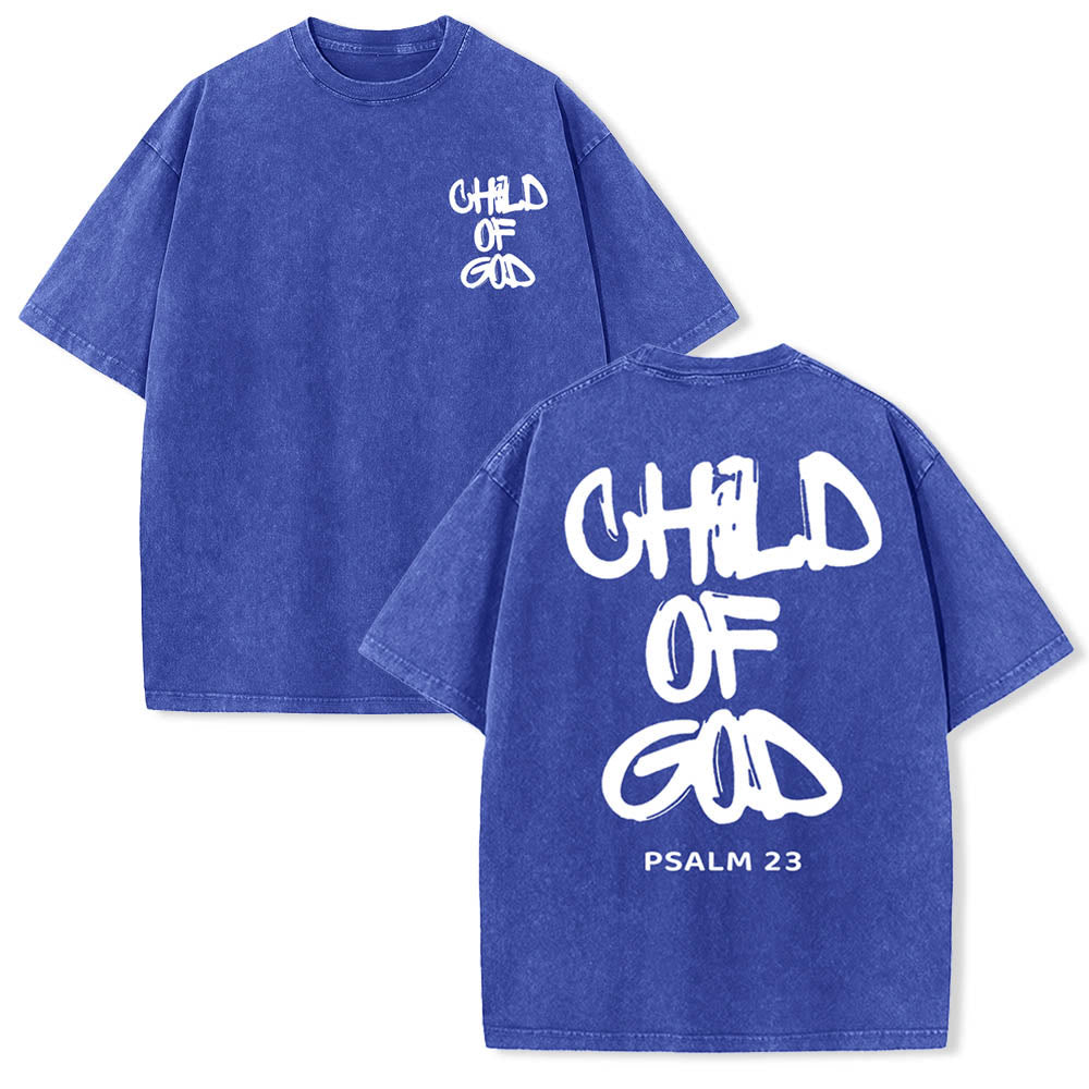 Christianartworkshop "CHILD OF GOD" Adult Washed T-Shirt