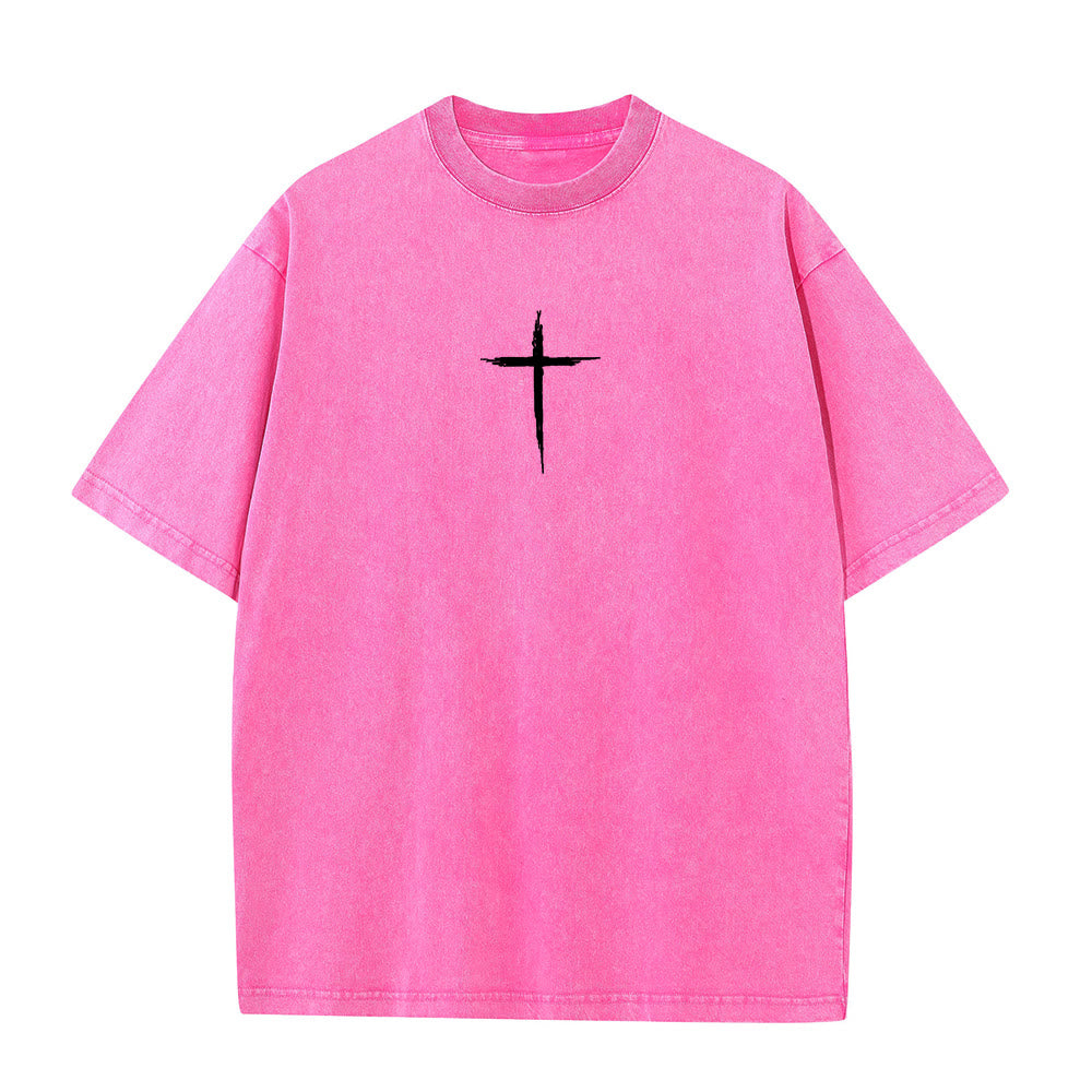 Christianartworkshop Repent For The Kingdom Of Heaven Unisex Washed T-Shirt