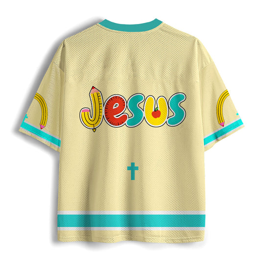 I Teach Tiny Humans About Jesus Christian Mesh Jersey