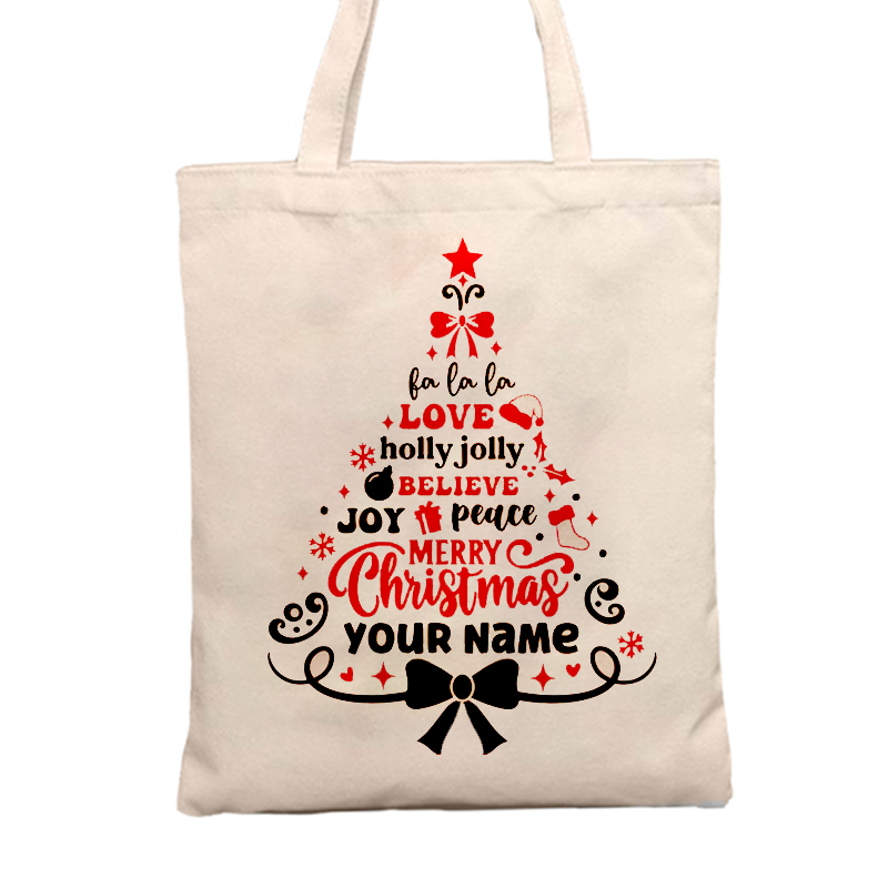 Christmas Tree Christmas Gift Tote Bag Canvas Bag