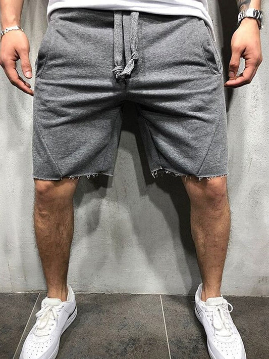 Manlyflex™ Loose Plain Elastic Waist Shorts