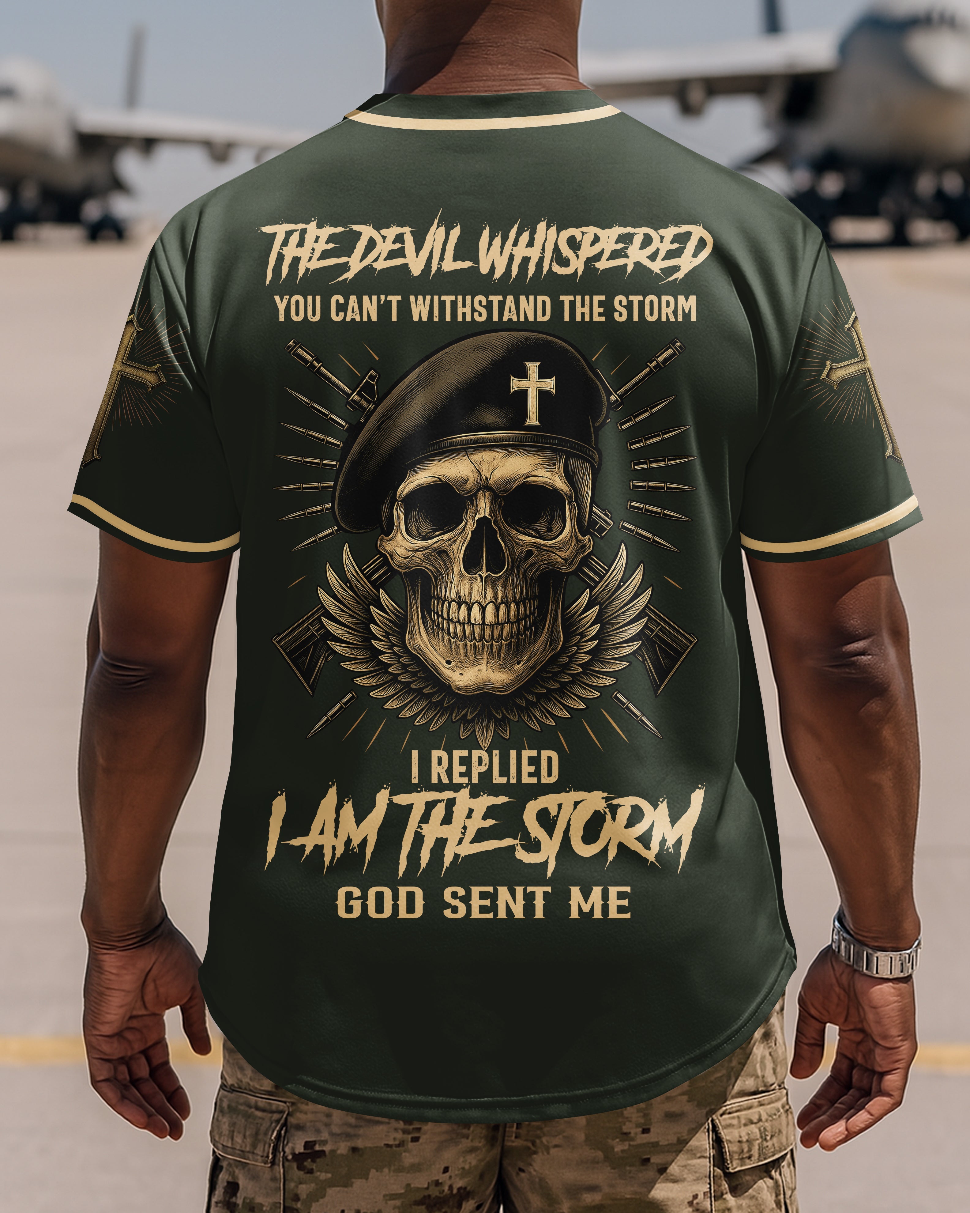 The Devil Whispered You Can't Withstand The Storm Jersey