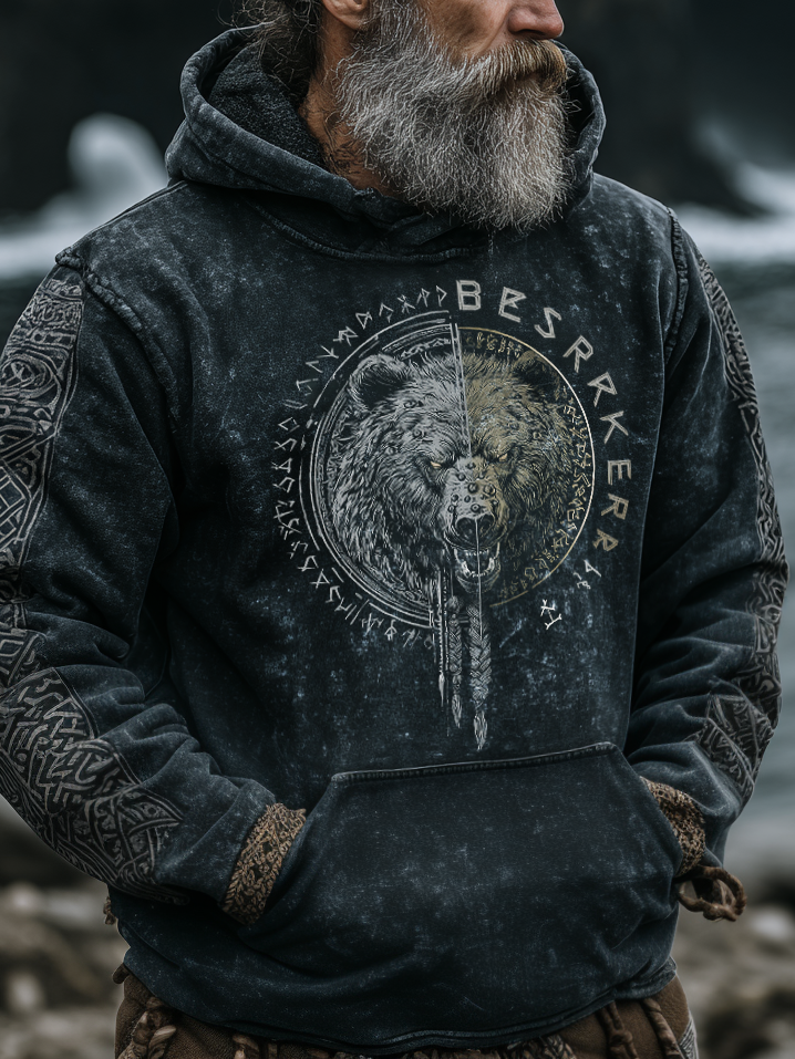 Viking Style Inspired Beer Digital 3D Printed Unisex Casual Hoodie