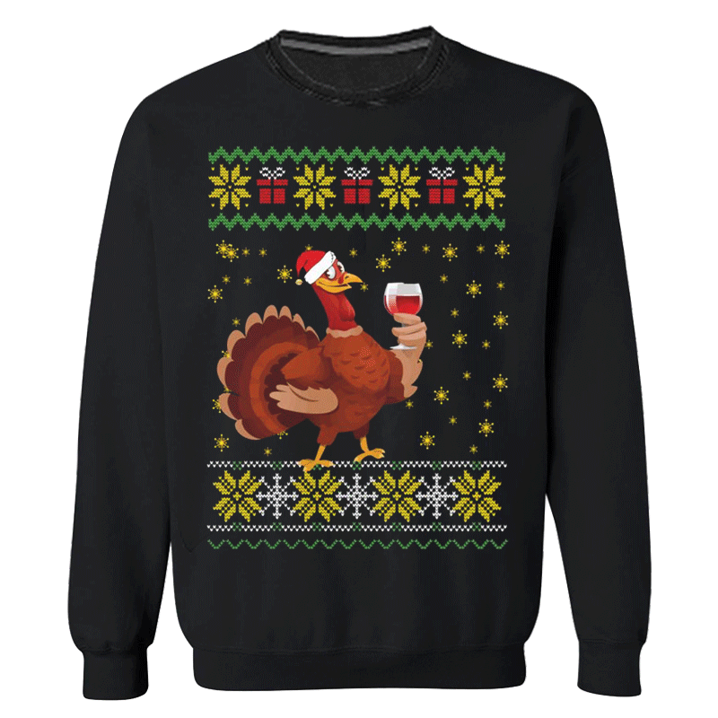 Unisex Thanksgiving Turkey Ugly Christmas Sweater