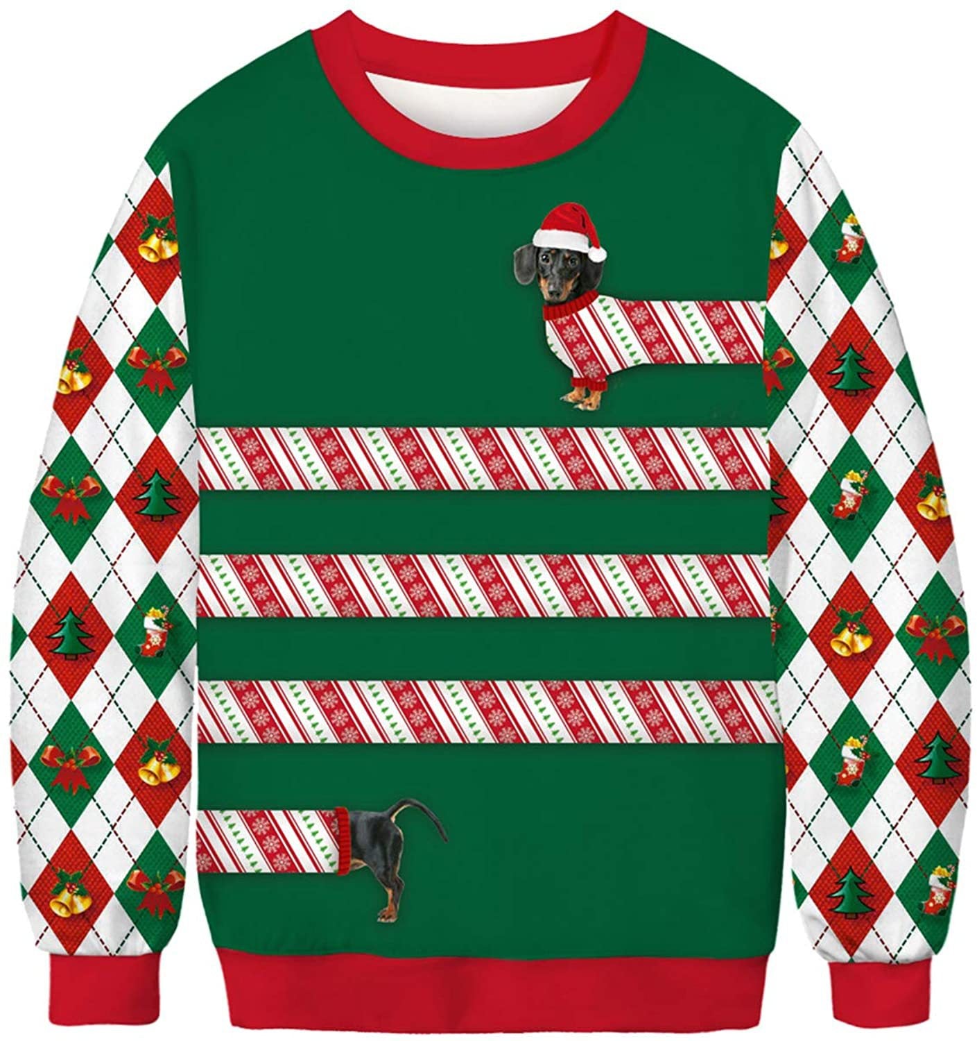 Unisex 3D Cucumber Can Print Christmas Sweatshirt