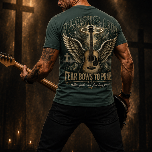 Worship Loud Fear Bows To Praise T-Shirt