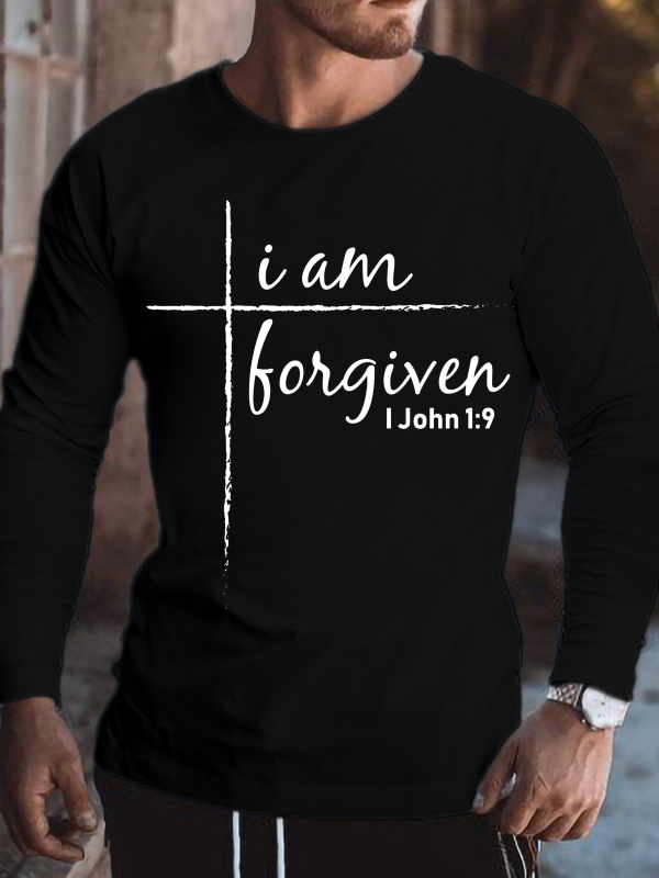 Cross I Am Forgiven Long Sleeve T-shirt