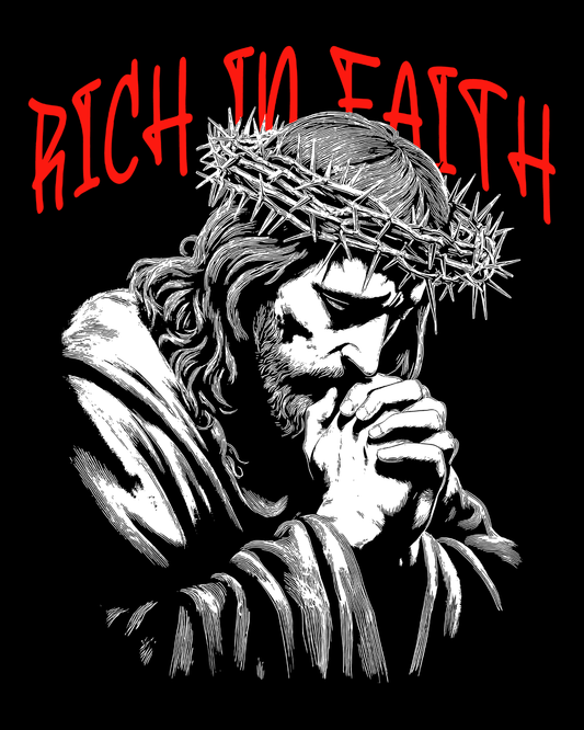Christian Jesus Praying Graphic T-Shirt Unisex