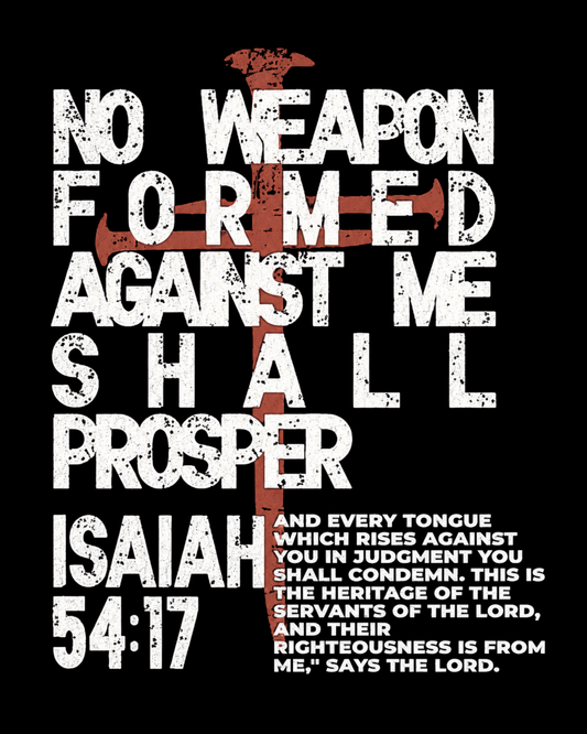 No Weapon Christian Vintage Unisex Tee - Jesus Faith Streetwear