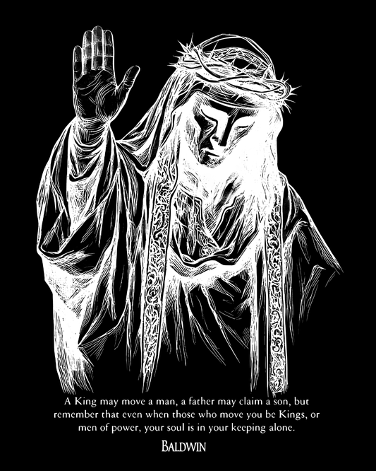 King Baldwin IV Crusader Quote Graphic T-Shirt