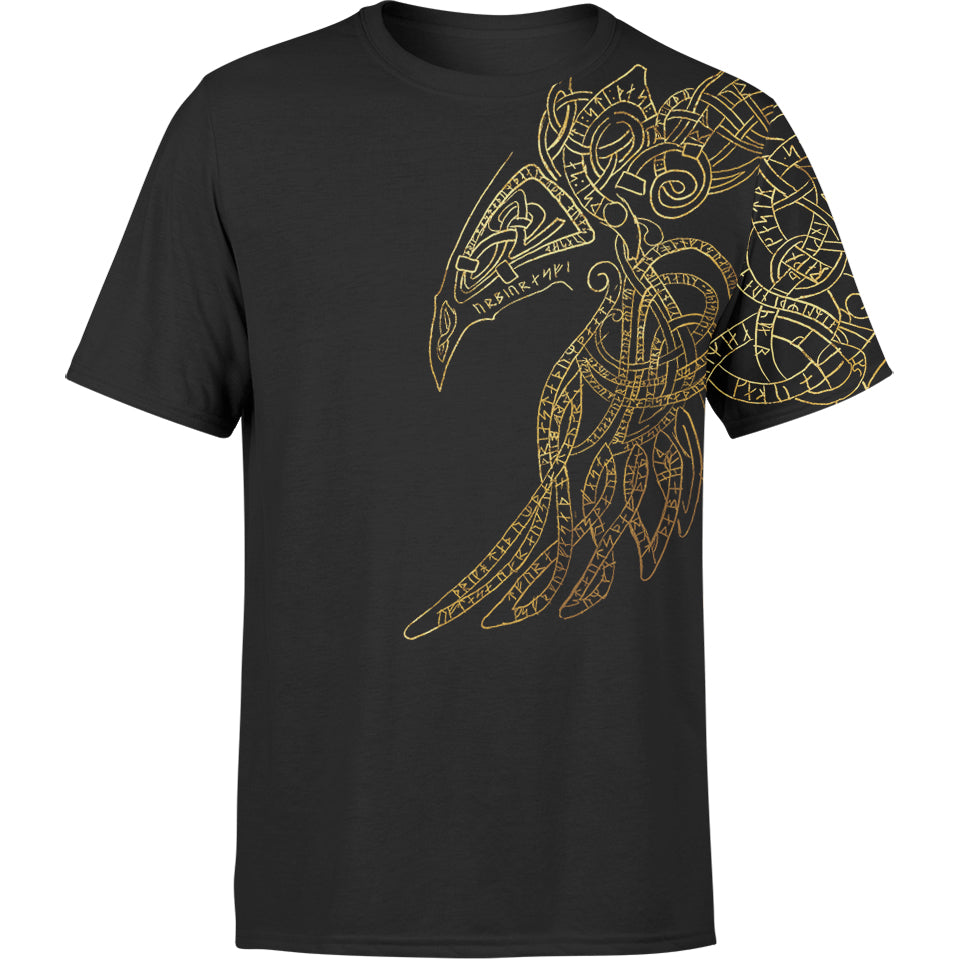 Raven God Print T-shirt