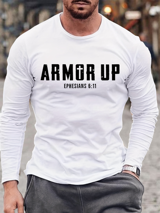 Armor Up Jesus God Christian Cotton Long Sleeve T-Shirt