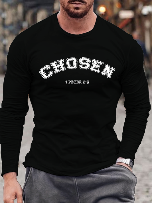 Chosen Jesus God Christian Cotton Long Sleeve T-Shirt