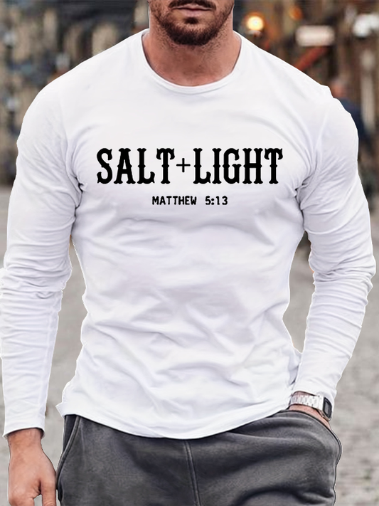 Salt & Light Jesus God Christian Cotton Long Sleeve T-Shirt