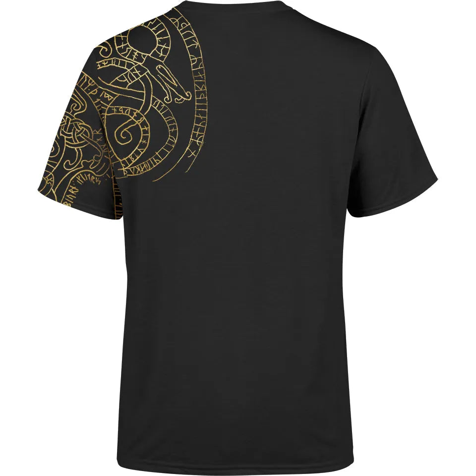 Raven God Print T-shirt