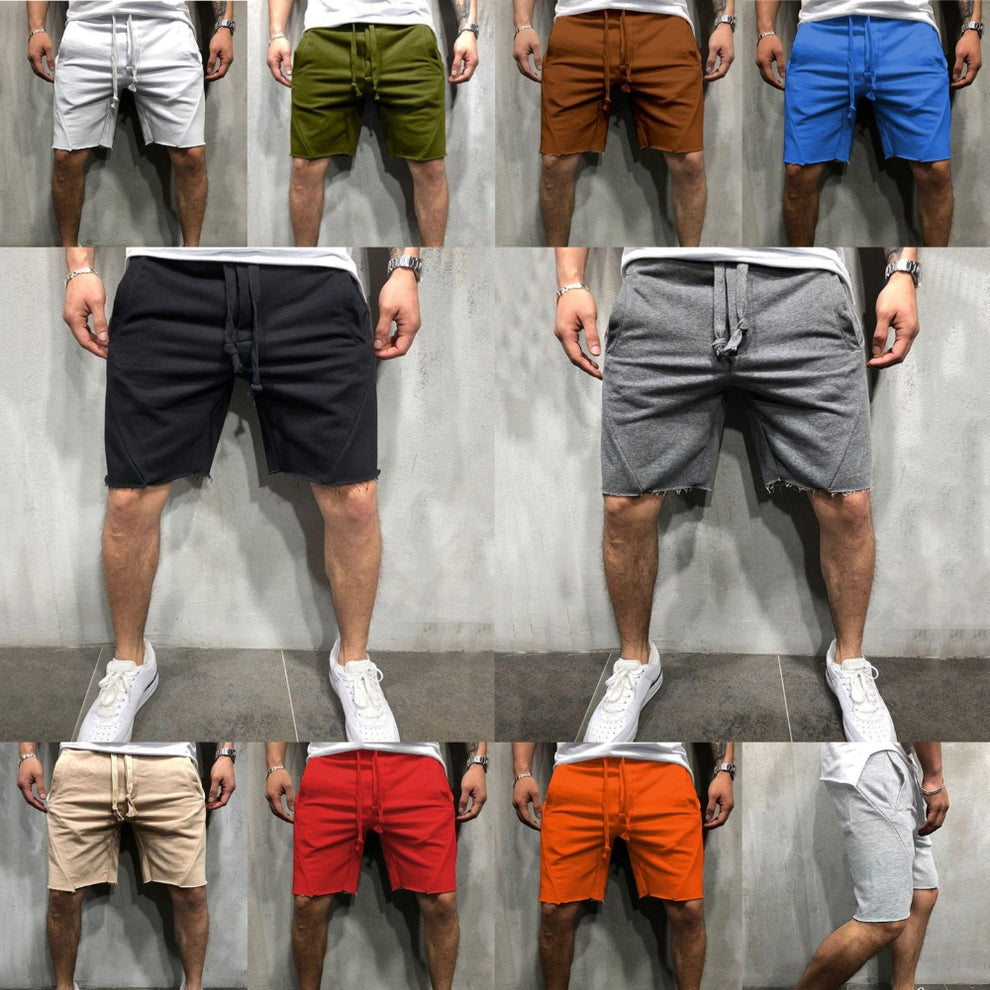 Manlyflex™ Loose Plain Elastic Waist Shorts