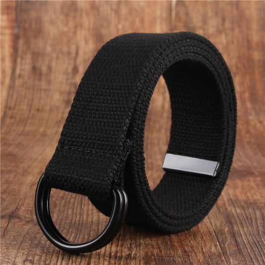 Manlyflex Double Buckle Canvas Simple Belt